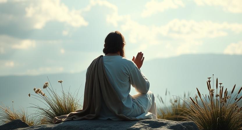 Jesus prays